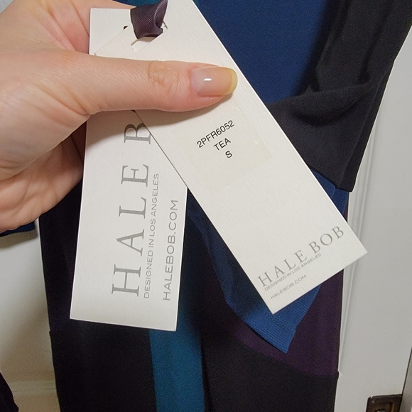 Hale Bob colorblock v neck dress sz small - Picture 7 of 7